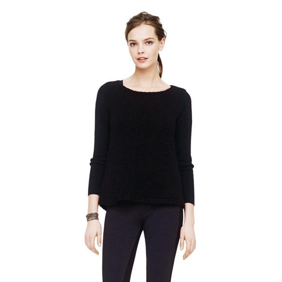 Club Monaco Brittney Textured Sweater Black - Picture 1 of 10
